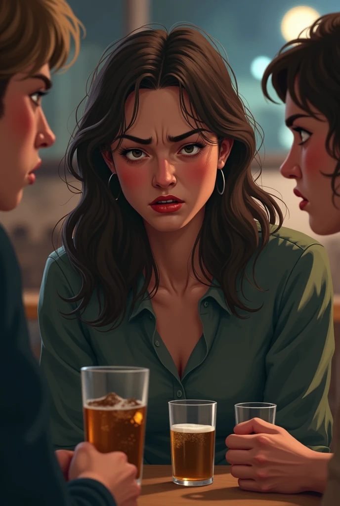 score_9, score_8_up, score_7_up, source_anime, 1 woman, sitting at a table, breasts resting on table, (innocent emotions:1.3) , (longsleeve shirt and jacket), lize1st, large teeth, large forehead, large lips, double chin, (bar in Antarctica cold and snowy), sunset, light shaft, ((large sagging chest)) ((art by norman rockwell))
((Safe for work)) ((from the side)) ((chubby))