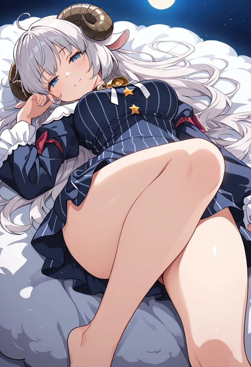 <lora:meinamix_ayaka_v2:0.8>, kamisato, sailor collar,white thighhighs,highleg swimsuit,<lora:43æ
è¶£æ ¡ææ³³è¡£-000015_0.9 _æè£
:0.8>, lying, bed, perfect fingers, solo