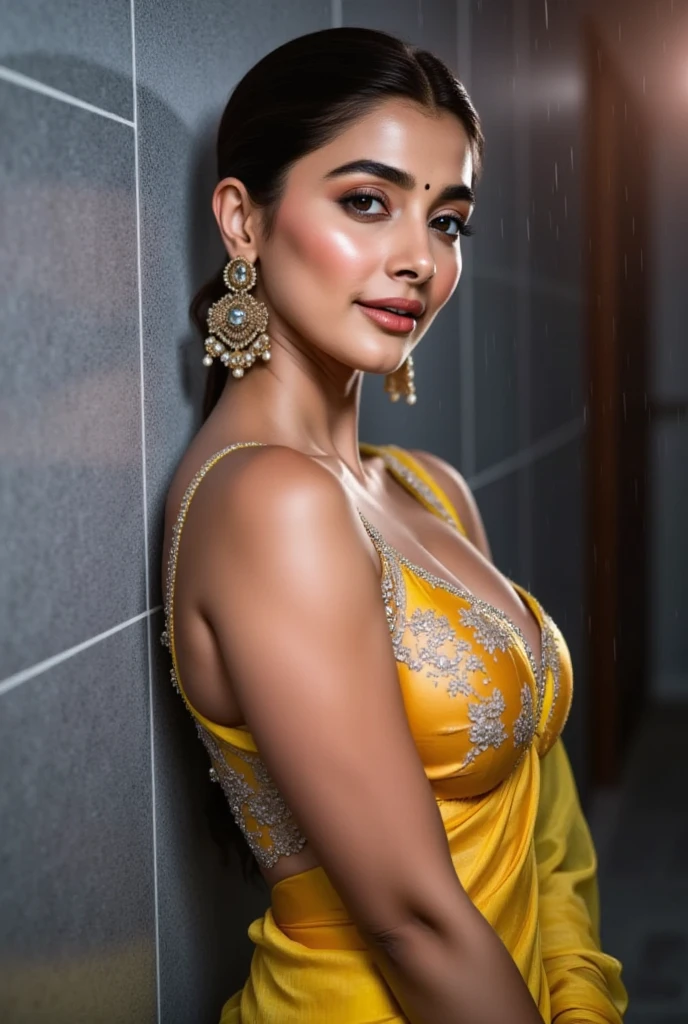 (((Real 25 year old Bollywood supermodel girl ))) High Quality Face, cute face, Evening Mini Dress, big breasts, Slit on the side of the dress, deep neckline, brown highlights, brown eyes, birthday, cake, restaurant, dynamic pose, sexy, alluring expression, uhd, gorgeous face, gorgeous body eyes nose, red lips, high resolution, shiny skin, beautiful skin, thick thighs, glow on face, light complexion