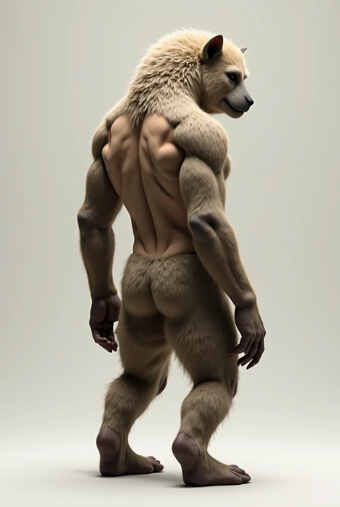 ((solo, full body perspective)), male, anthro, ((bull-face, medium-length horns, muscled body, hooves, brown and white furred body)), calm expression, green eyes,