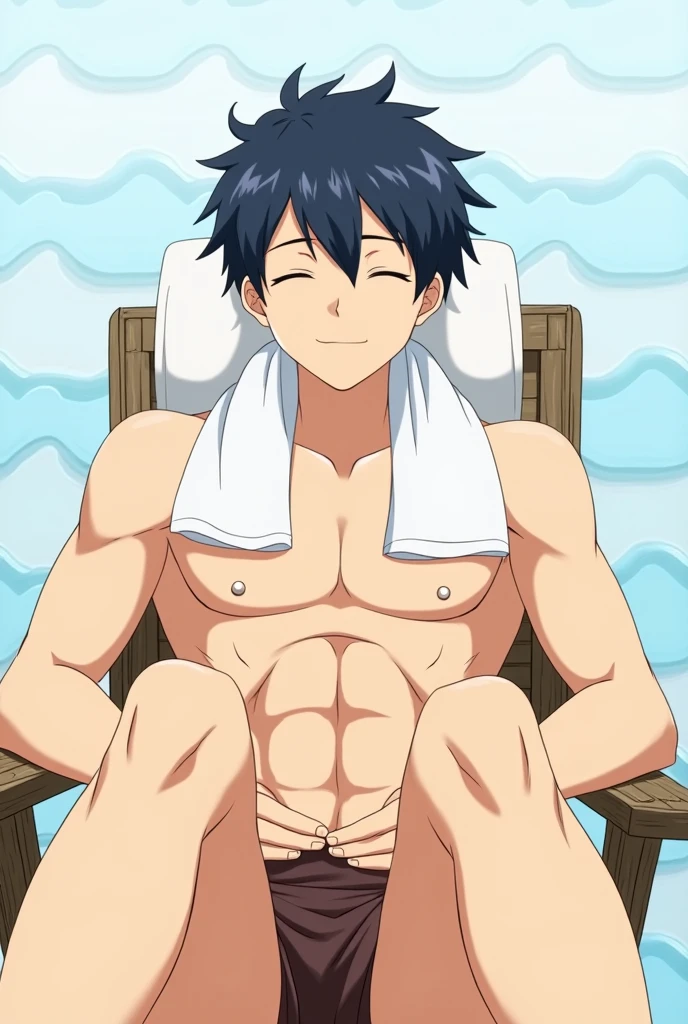 Highres, Masterpiece, Best quality at best,Best Quality,hight quality, hight detailed, 1boy, Shohirtless, Topless, Gold crown, Sitting on the throne, (Showing armpit:1.3), Seen from front, (very young kid), (v small and short body), 10-Year-Old, (Full body)