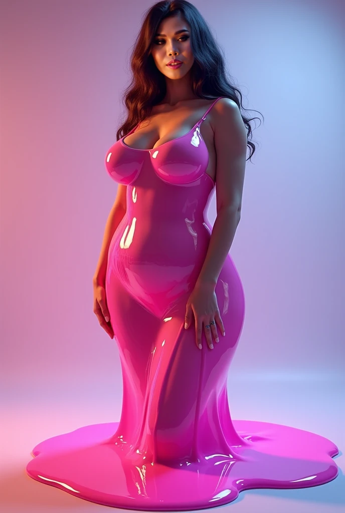 1 mature beautiful woman,(Highest quality,Extremely detailed depiction,Incredibly absurd high resolution,Anatomically accurate depiction,Curvy Legs),(Glowing Skin,Shiny skin),(A seductive former hostess),(Light colored off-shoulder tight sweater dress,Black Pantyhose),eyelash,(Pink Eyes,Sidelong glance,There is cleavage in the chest,A seductive smile,Glossy Lips,Flashy makeup,eye shadow,eyeliner,mascara,Seductive gestures),whole body,background:Inside the room,