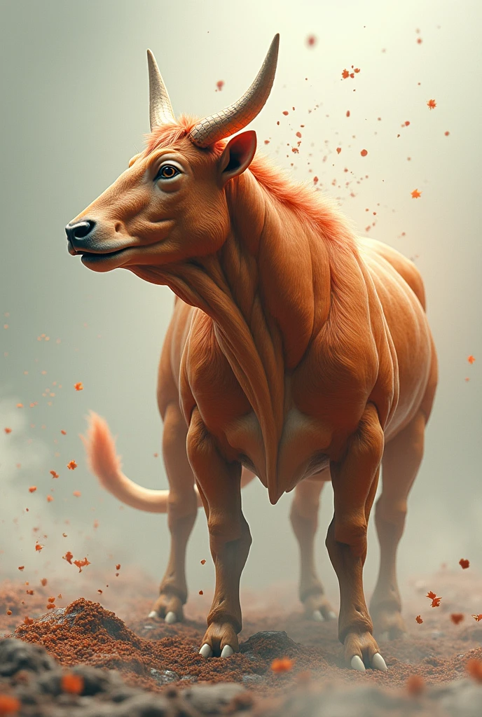 Feral, furry, panting, bull , detailed legs, , 1 tongue, 1 big dick , 1 anus, 2 big testicles, detached 1 tail, , after orgasm, vivid colors, realistic , white background, cum in ass, cum on floor, cum on dick , realistic dick, gasping, orgasm