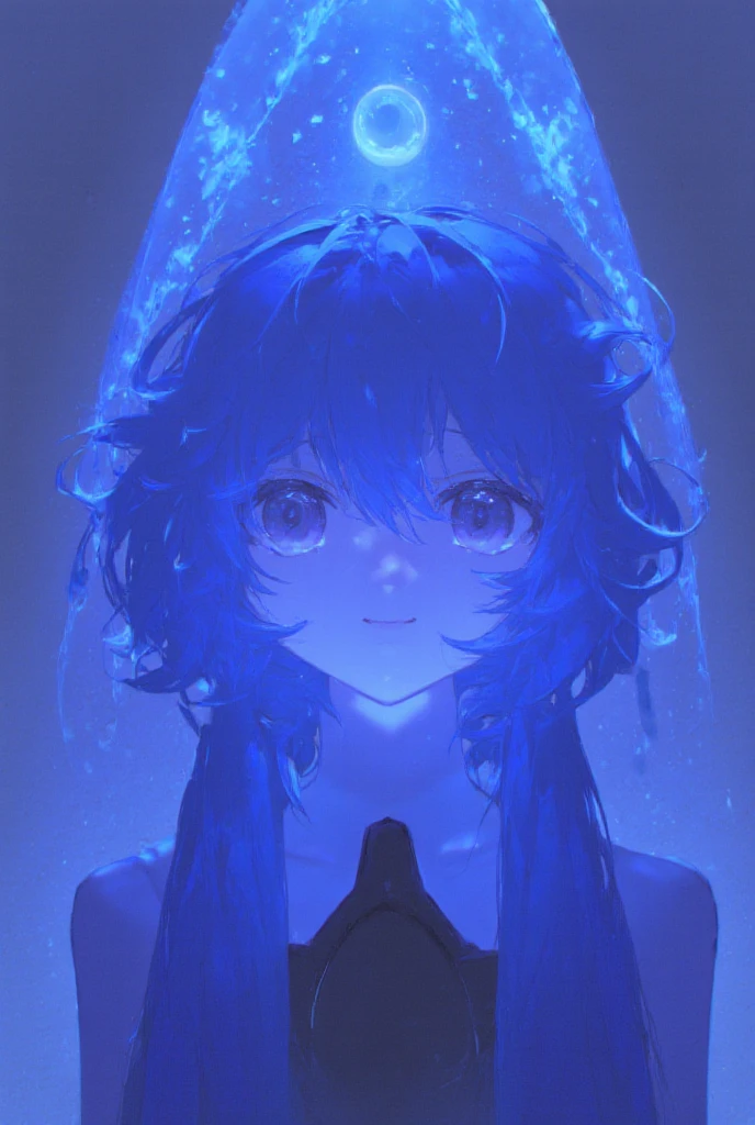 Girl, black slime, symbiosis, scared, medium chest, has a feeling of melting, shorter body is covered by slime, so no clothing, the human body emits a dark blue faint light, the body is slightly reflective, the body is translucent, on the street, the people next to them are amazed