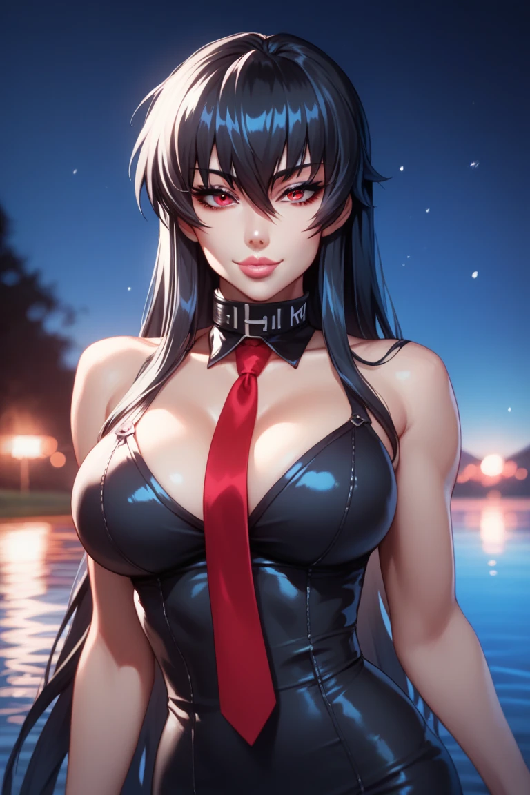 (Masterpiece:1.3, High quality, Ultra High Resolution, Extremely Detailed), (Realistic, Photorealistic:1.4), crona, Beautiful illustration, Perfect lighting, Natural lighting, Color, depth of field,
beautiful detailed hair, beautiful detailed face, beautiful detailed eyes, beautiful collarbone, beautiful body, beautiful chest, beautiful thighs, beautiful legs, beautiful fingers,
looking at the viewer, 1 girl, Japanese, (perfect anatomy, anatomically correct), cute and symmetrical face, perfect face, perfect eyes, shiny skin, slim, braid of hair, long braid of hair,
(long hair:1,7, cyclamen hair:0,8, black hair), hair between eyes, red eyes, long eyelashes, (big:0,8, seductive thighs),
(beautiful scenery), summer, evening, (beautiful smile, upper eyes),