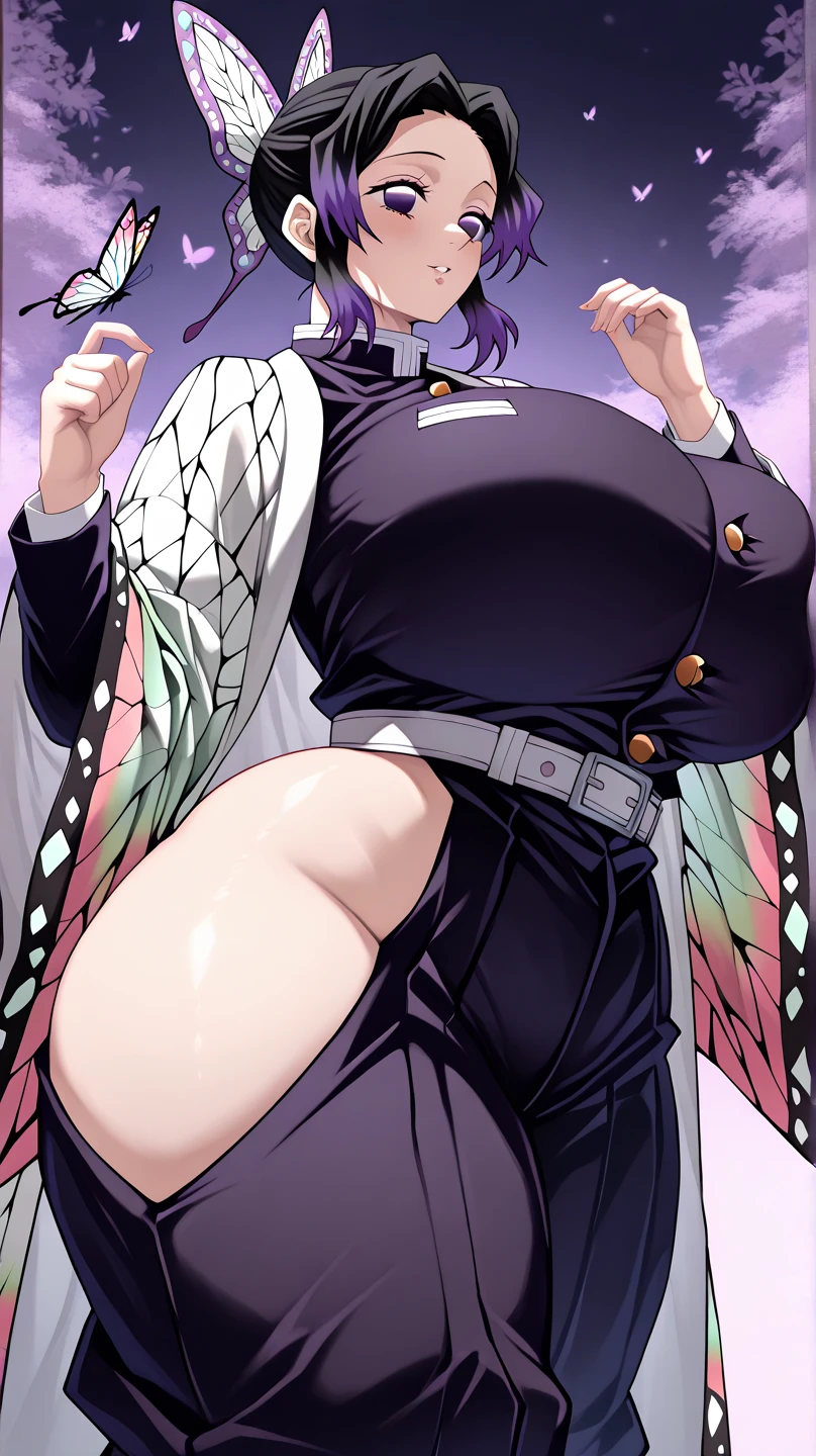 score_9, score_8_up, score_7_up, source_アニメ, medium breasts, 1 boy, 1 girl, nipple slip, HOW DOES IT, highres, super detail, Super high saturation, best quality, masterpiece, 8k, sex, bite penis, cum shot brutal, fuck, penis enter the pussy, sit on seat spread legs, Butterfly Shinobu/Shinobu Kocho LORA - Kimetsu No Yaiba - Demon Slayer / Demon slayer