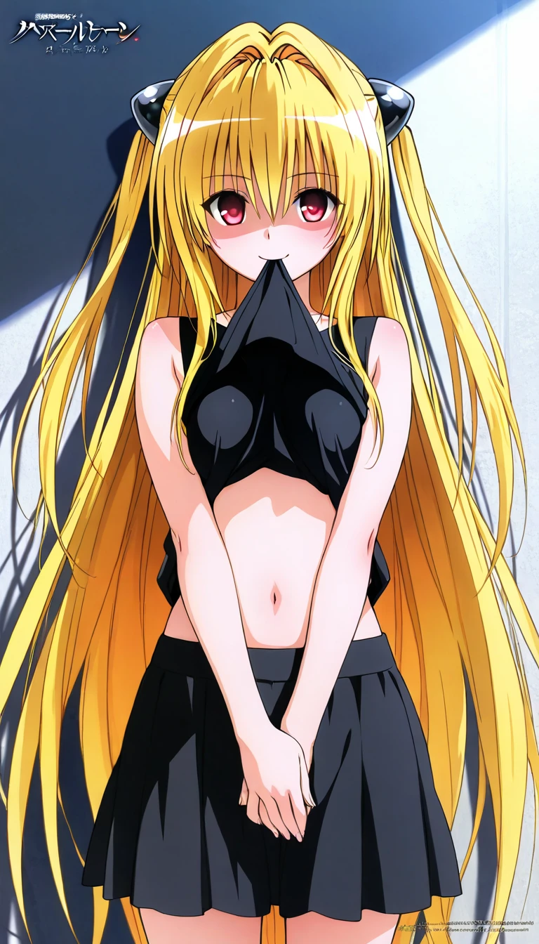 Anime femboy,Fine skin, cute, Very detailed, 8k Very detailed face, fate testarossa, short_hair, bronde_hair, black_ribbon, ((Femboy)), Completely naked otoko no ko , a feminine boy, Super long twin tails, hair ribbon, Pussy Line