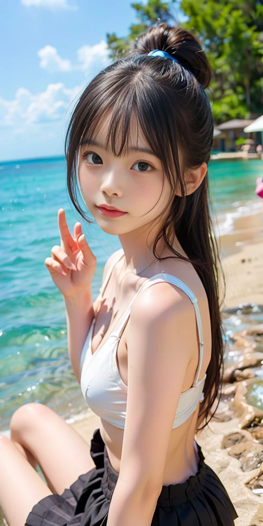 (Close up face shot of slender small-breasted dark silver long hair with swept bangs girl wearing a white summer dress:1.5)、(One girl is looking down with tender smile at the cape of the sea in Japan:1.5)、(Beautiful moonlight midnight with sea:1.5)、(blurred background:1.5)、(Natural light:1.5)、(8k ultra detailed master piece:1.5)、(perfect anatomy:1.5)、(Photorealistic stick:1.5)、(Raw photo:1.3)、(highest quality:1.5)、(High resolution:1.3)、(Delicate and beautiful perfect face:1.3)、(Delicate and beautiful eye air skin:1.3)、(Real Human Skin:1.3)、((thin legs))