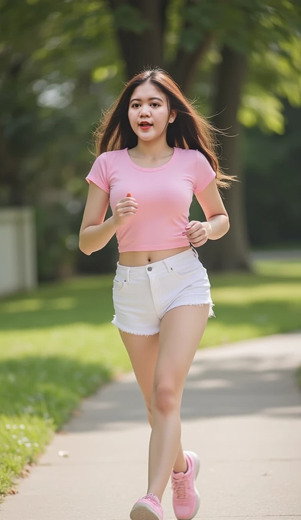 high quality、masterpiece、((T-Shirts、mini skirt))、Turn around and look at me、Japanese women、19 years old、Low Angle、The wind blows and my skirt flutters、Very sensitive skin、Fair skin、Young Face、look at me、Slim figure、Underwear is biting into、Great smile、Turn around and look at me