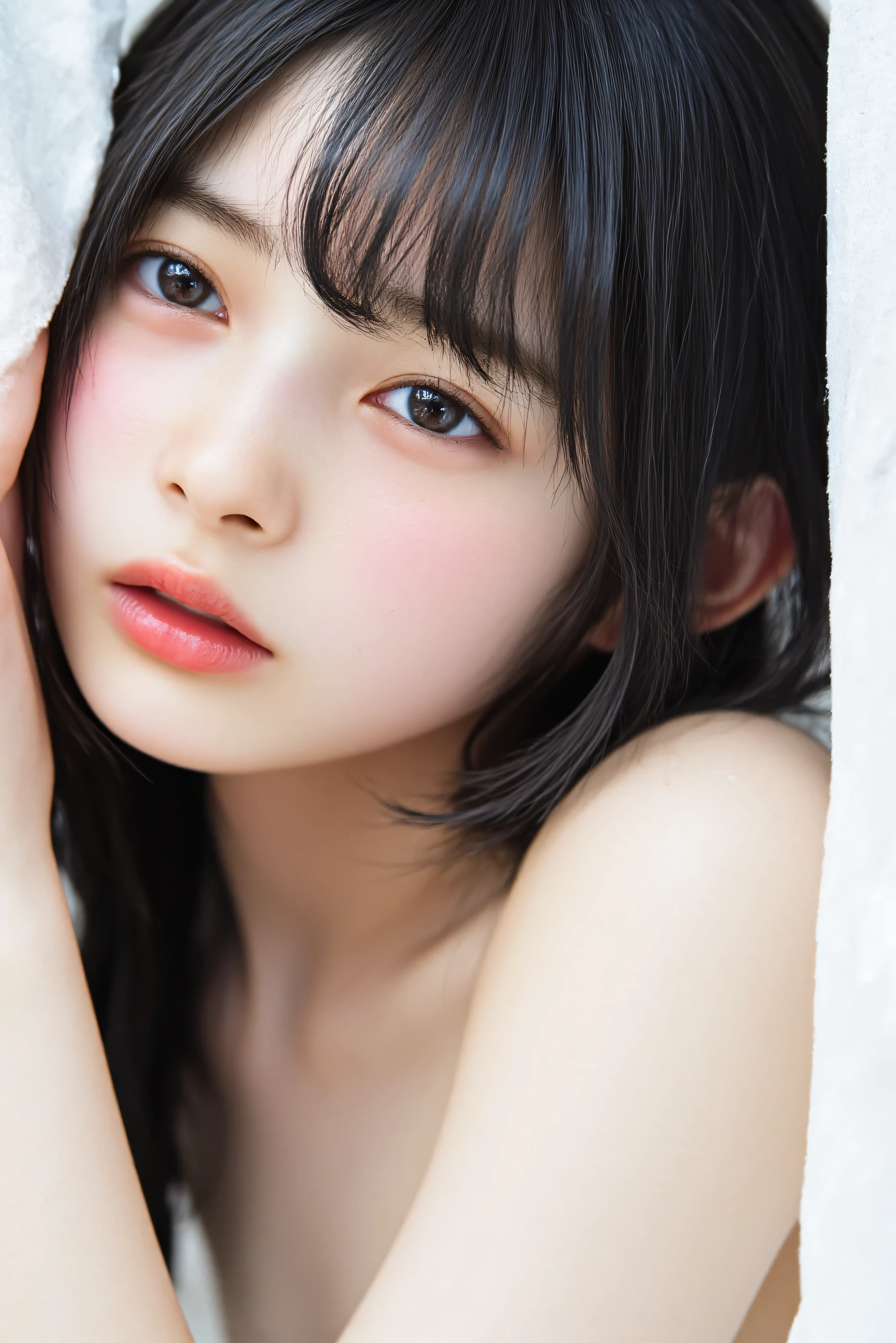 (((((Girls in their 20s:2、Japanese、babyface、white skin))))), details顔の質感、 details口元、 reddened skin、 details肌の質感、(masterpiece,Highest Quality:1.9),8k, details, details毛穴,reality, bedroom、 seat 、( all over the body、Writhing、open your mouth、drool、water that sticks to the face、water splashes on my face、splashes water on face、Bath water for the face )、((( Turning、above the tongue:2.2)))、long hair、 sigh