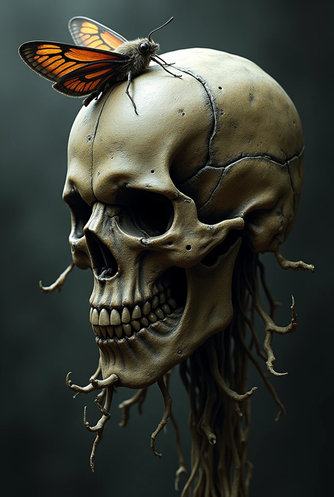 Napoleon bone apart, skeleton, scull, concept art, 4k