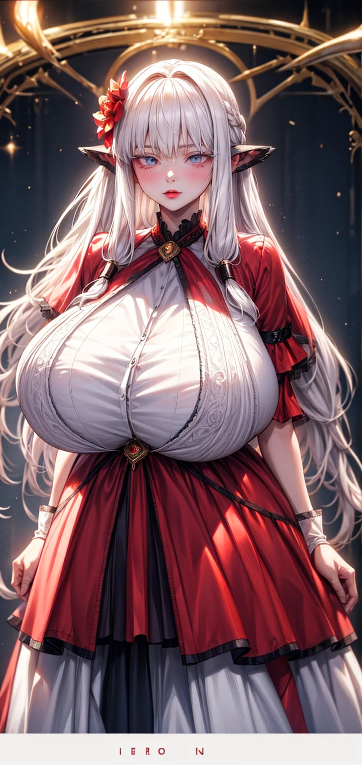 anime artstyle,Masterpiece,(Best Quality),(Super Detail),(Very Delicate and Beautiful),(Solo),((full body portrait)),full body,full body portrait,(detailed face and eyes),jewel-like beautiful eyes,beautiful female princess,((pregnant princess,pregnant woman at full term,late in pregnancy,pregnant belly,soro,)),((Embarrassed,anguish)),elegant pose,(gorgeous rococo ballgown decorated with frilled voluminous full length hoop skirt),((beautiful embroidery and jeweled gorgeous rococo ballgown with voluminous full length hoop skirt)),((Crinoline)),super detailed gorgeous rococo ballgown with frilled voluminous full length hoop skirt,(large amount of straight hair,extremely voluminous Very Long straight Hair,Absolutely Long Straight Hair),((gigantic boobs)),cleavage,(fantasy castle,outdoors,outside the castle),long_gloves,extremely gorgeousfull jeweled hair ornament,bling-bling extremely gorgeousfull jeweled tiara,(luxurious jewelry),full body portrait