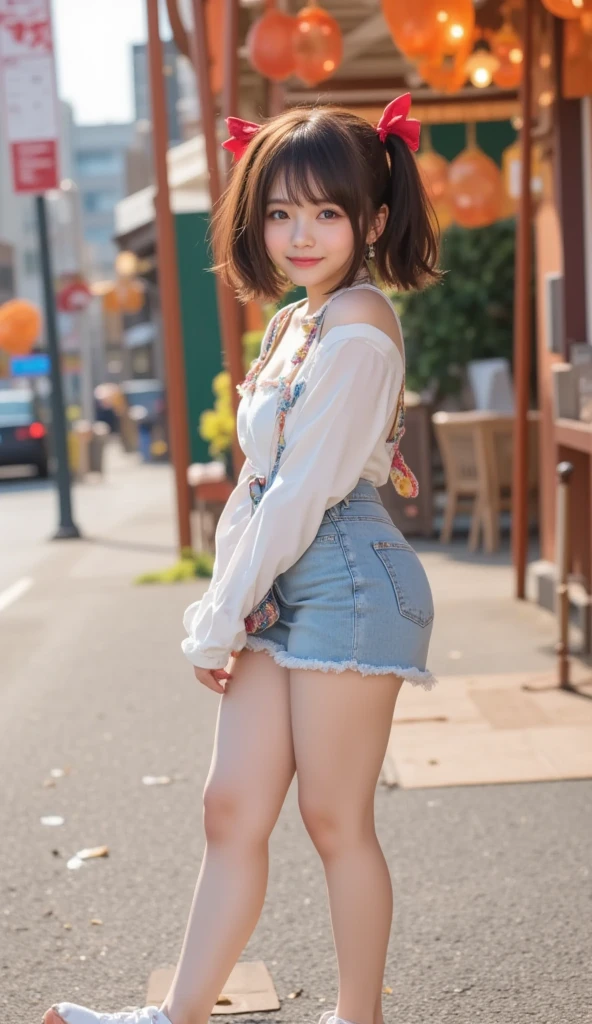 Perfectly Anatomically Correct:1.4, 5 Beautiful finger:1.4, 
1 Japanese Girl, Kawaii, Very Short Bob Cut:1.2, Wide-Set Eyes, Very White Skinned, Blush, Bashfully, 18-Year-Old, 
Cute Eyes, Wet Hair, Cheerful, [Pouted Cheek], 
(Japanese Sparklers Within Own Reached Arm:1.2), 
[[Point Fireworks at Viewer:1.0]], 
(Showing off Swollen Lower Buttocks from Shorts:1.4), 
(Wearing SHIMAMURA Shirt + Hyper Short SHIMAMURA Shorts:1.2), 
Beautiful Buttocks, Spherical Shape Buttocks, Ball Shape Buttocks, Medium ASS, 
Looking Back Viewer:1.2, from Side, [Full Body], 
[[SFW:0.4, Non-Nipple:1.0]], 
 BREAK 
Light Purple Dusk:1.2, Riverside, 
 BREAK 
8K, RAW Photo, Best Quality, Masterpiece, Realistic, PhotoRealistic, Extremely Detailed 8K Wallpaper, Beautifully Detailed Eyes, Finely Detailed Face, 
 BREAK 
High-Key Lighting, Professional Lighting, Bokeh:1.0
