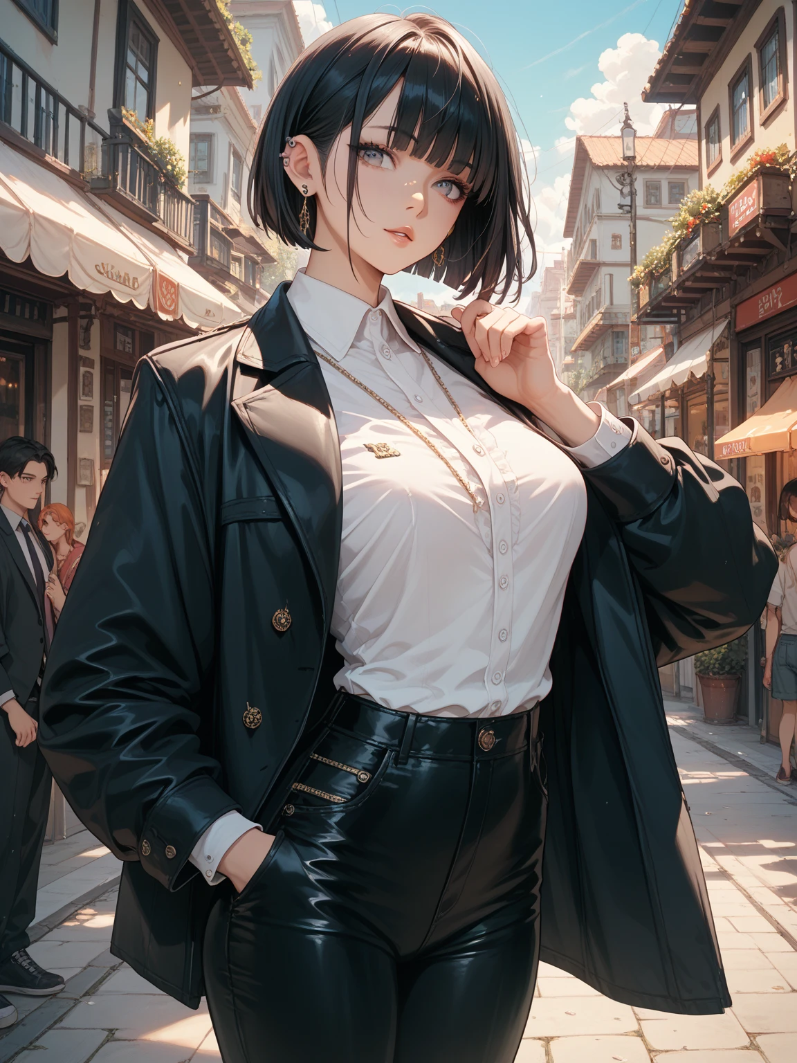 (masterpiece, Highest quality:1.2), cowboy shot,one person's, Nyu_v2,alone, Big Breasts,, Brown Hair,Big Breasts, Brown eyes, 24-years-old、Girl、 blush, naked,NUDE, golden micro bikini,Full body fishnet stockings,((Wearing high heels)), Beautiful body, Beautiful breasts, Beautiful thighs,Sexy,Sexy pose,,Transparent nipples、Transparent、spread ,spread pussy, take off,(blush:1.5),(aroused:1.5),clitpussy1,(embarrised:1.5),open vagina,clitoris、Labia、is,on stage,Pussy illuminated by the light、