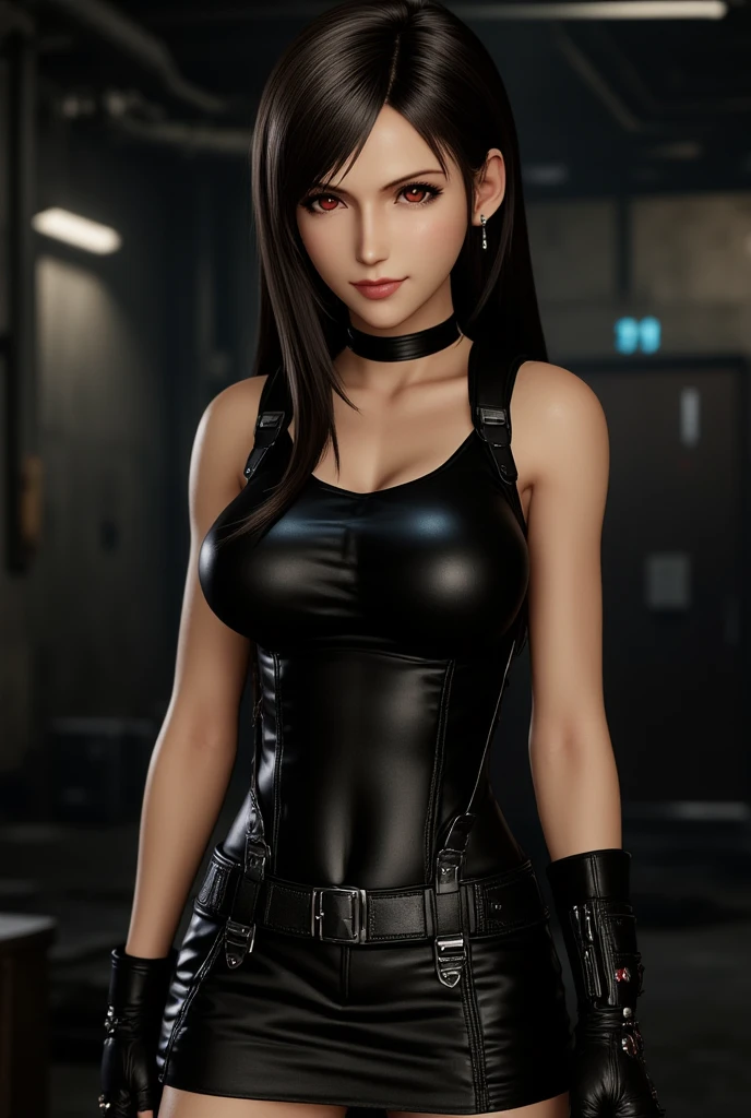 sexy woman in a black bikini posing in a jail cell, seductive tifa lockhart portrait, tifa lockhart, tifa, tifa lockhart portrait, portrait of tifa lockhart, glamorous tifa lockheart, seductive anime girl, extremely detailed artgerm, jet black haired cyberpunk girl, tifa lockheart, range murata and artgerm, commission for high res