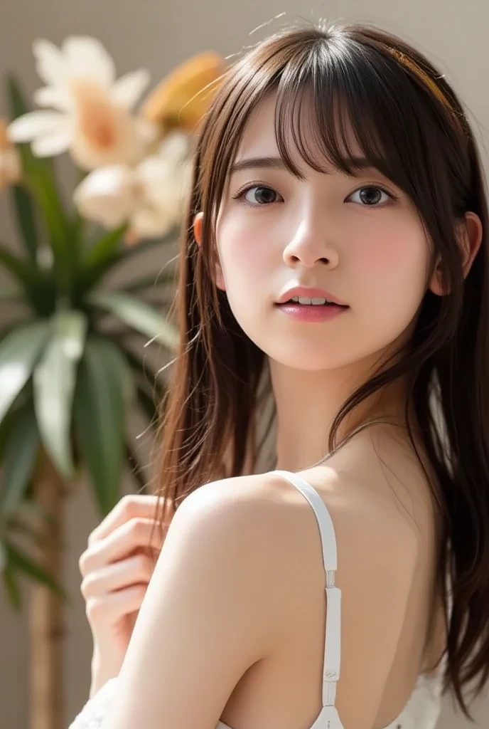 masterpiece, top-quality, 8K, absurderes, a beauty girl, kawaii, outdoor,(half body:1.2), (fullnude:1.5), wearing pasmina hijab, (dark brown long hair),nice body, No makeup, bukkake, Near and far law, depth of fields, A hyper-realistic, hight resolution, a picture, foco nítido, nffsw, face lights, 动态照明, Highest detail, Extreme details、ultra-detailliert、detaile、authentic skin、delicated facial features、Easy Negative
