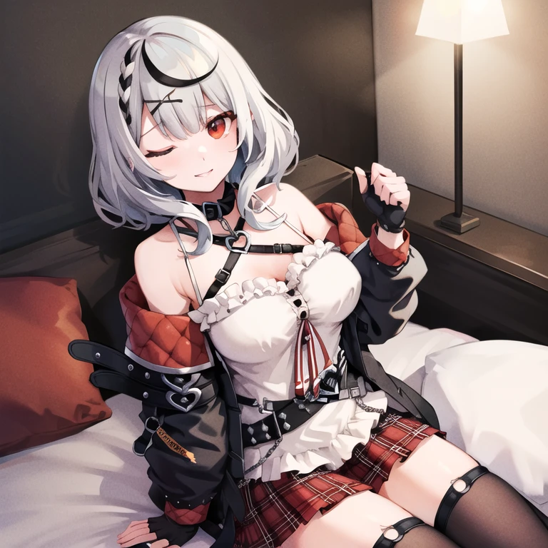 score_9, score_8_up, score_7_up, source_anime, (nsfw),1girl, (),
vspomet, animal hat, black headwear, hair ornament, turtleneck, headphones around neck, crop top, black shirt, sleeveless, off shoulder, cropped jacket, red jacket, open jacket, long sleeves, midriff, belt, black shorts, fishnets, asymmetrical legwear, grab his ankle, smile, open mouth,
1boy, (man:1.2), bend his knees and raise his legs,
penis, sex, (pov), vaginal sex, cum in pussy, pussy cum
masterpiece, high quality,best quality,perfect legs, beautiful detailed, ultra_detailed, 8k, (perfect anatomy:1.2),kawaii,beautiful breasts, kokona, dress,(medium breasts:1.2),