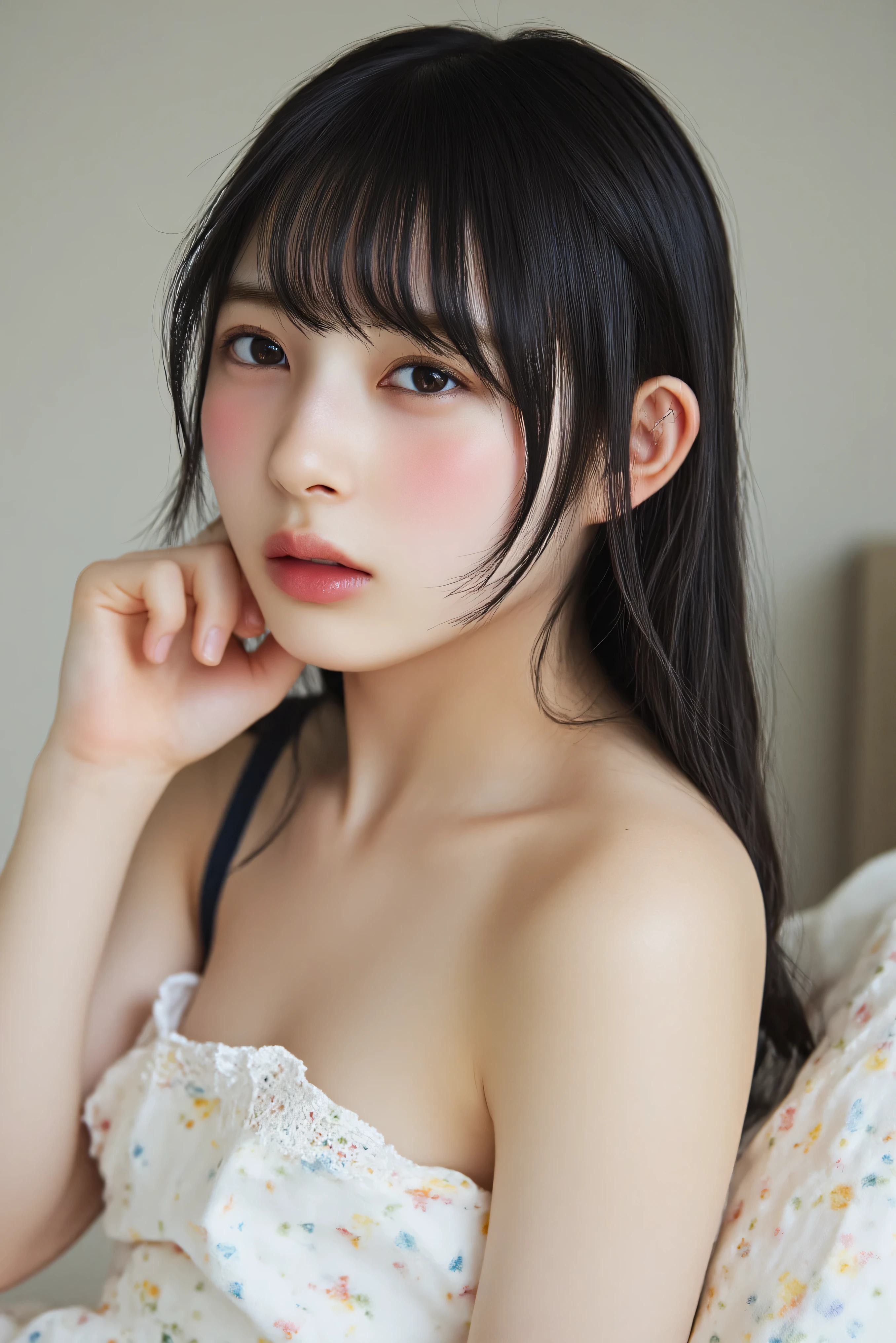 (((((Girls in their 20s:2、Japanese、babyface、white skin))))), details顔の質感、 details口元、 reddened skin、 details肌の質感、(masterpiece,Highest Quality:1.9),8k, details, details毛穴,reality, bedroom、 seat 、( all over the body、Writhing、open your mouth、drool、water that sticks to the face、water splashes on my face、splashes water on face、Bath water for the face )、((( Turning、above the tongue:2.2)))、long hair、 sigh