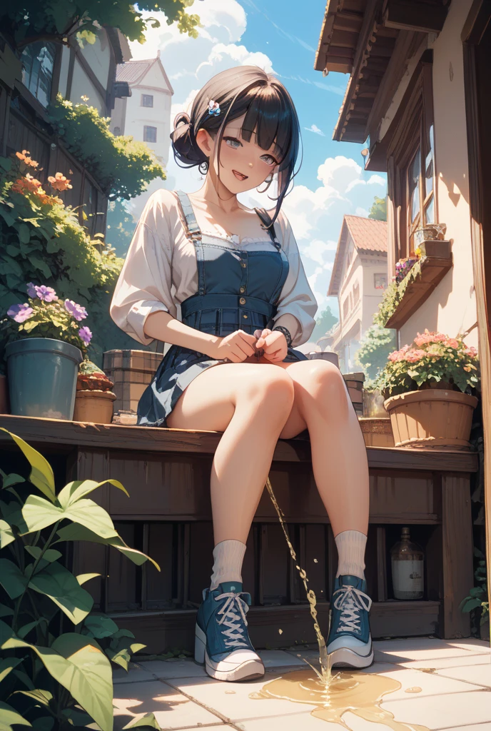 1girl, 独奏, (show off underwear: 1.4), ass pov, (light blue underwear: 1.2), masterpiece, best quality, absurdres, long hair, (shiny skin: 1.2), close up nether region, sunshine, (squatting: 1.2), summer Please draw a stylish girl in costume. She's wearing a light sundress and sandals, and is wearing a wide-brimmed hat. Express the relaxed summer vibe with clear skies and gentle waves on the beach in the background.Realistic Flesh,The bite is clear,Stylish hairstyle,Curly hair,Backlight,Shiny Hair,Stylish panties、Cleavage、