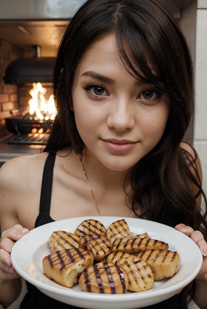 Genera una imagen que tenga untexto con globos de (Happy birthday Saavedra) con una imagen de de unos ranchero haciendo carnitas asadas estilo anime