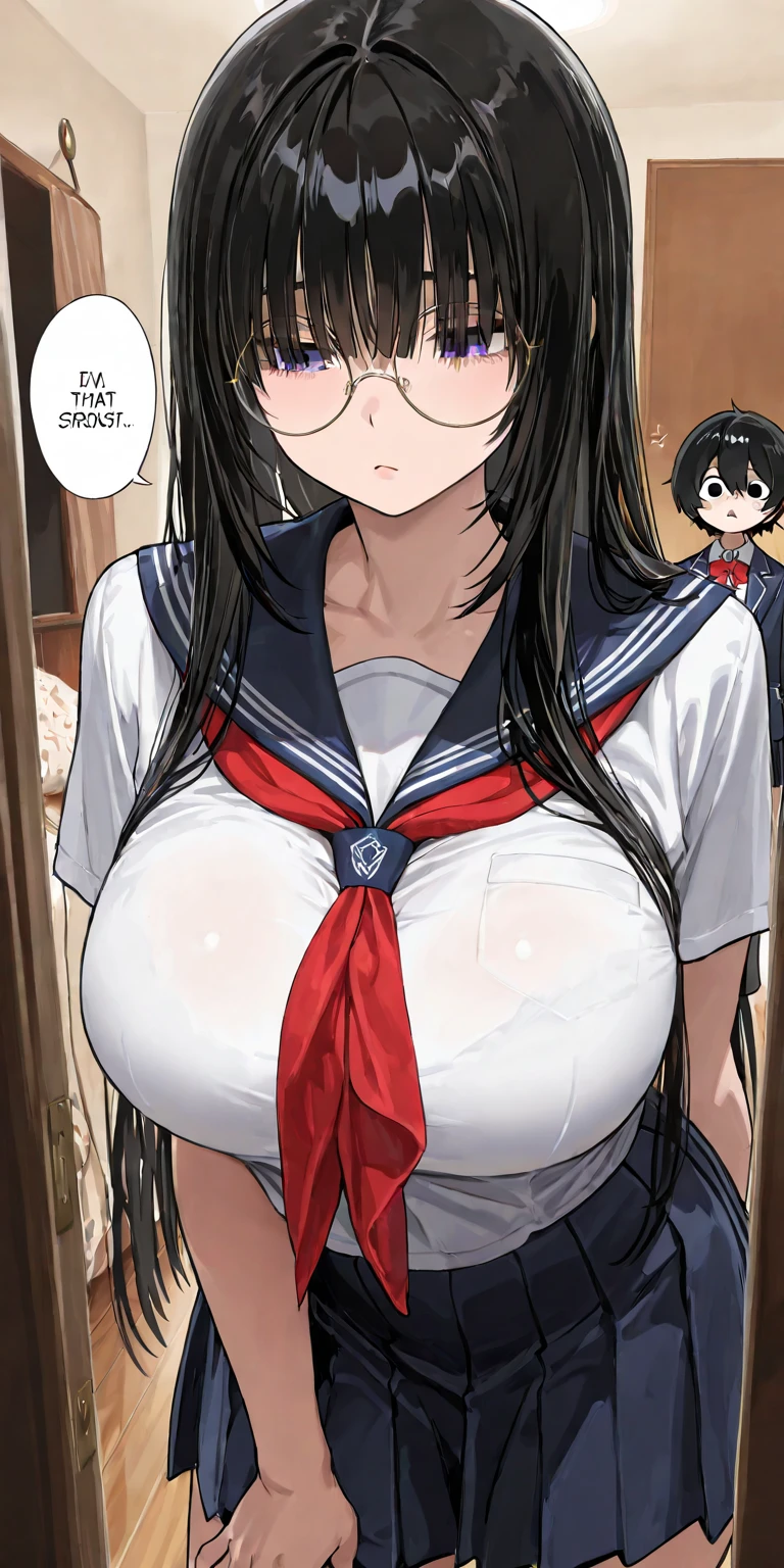 ((Table t○p, highest quality, Hi-Res Lucifer,Anime Screen Capture、Perfect Pixel, 8k, nsfw、Sex with a middle-aged man)))、Perfect Anatomy、(((Huge breasts、Swollen nipples、Thick thighs、Wide ass)))、(((hug from behind、breasts_on_glass ,nipples,breast press, against glass, navel, completely nude)))、(((Shirt open、Skirt Lift、Pencil Skirt、White dress shirt、ブラックPencil Skirt、Tight clothing)))、Sweat, Vapor,(Red eyes、Glasses)、((Short Hair、Wavy Hair))、((half updo、Black Hair)), ((((blush、Embarrassing、surprised))))、:○、(Office Room)、