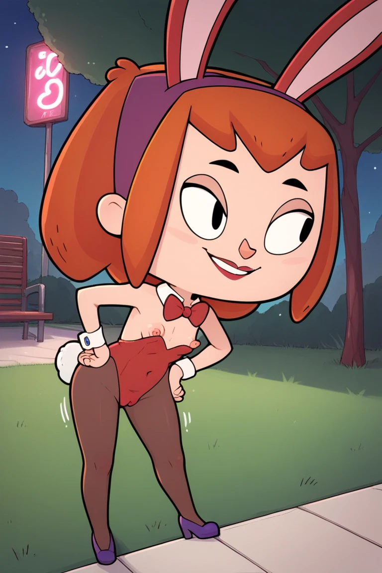 Candace, red tank top, white skirt, upskirt, white panties with red hearts, heart print panties, legs, white shoes, red socks, sitting outside, legs up, sitting under tree, pulling panties down, vagina