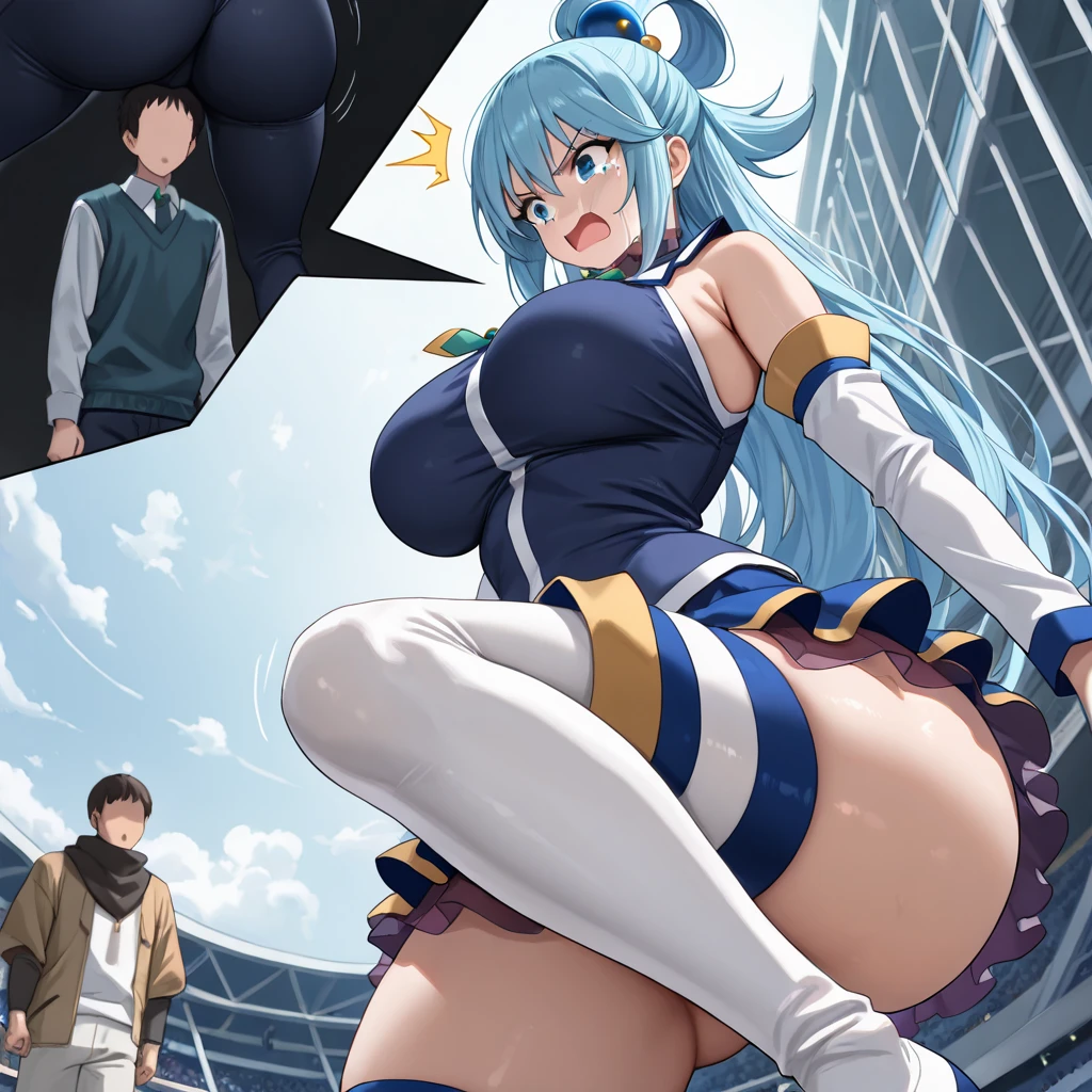 embrassing, blushing, scream, painful, tears, masterpiece, best quality, hentai reverse suspended congress(sex position), (mature female:1.6), (large breasts:1.4), 1girl, 1boy, reverse suspended congress, sex from behind ,spread legs,vaginal , juice, vivd ,long blue hair, blue detailed sparkling eyes,