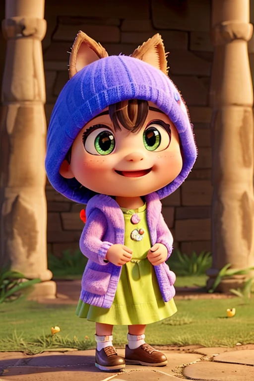 Disney Pixar Child Dressed as Fiona.
