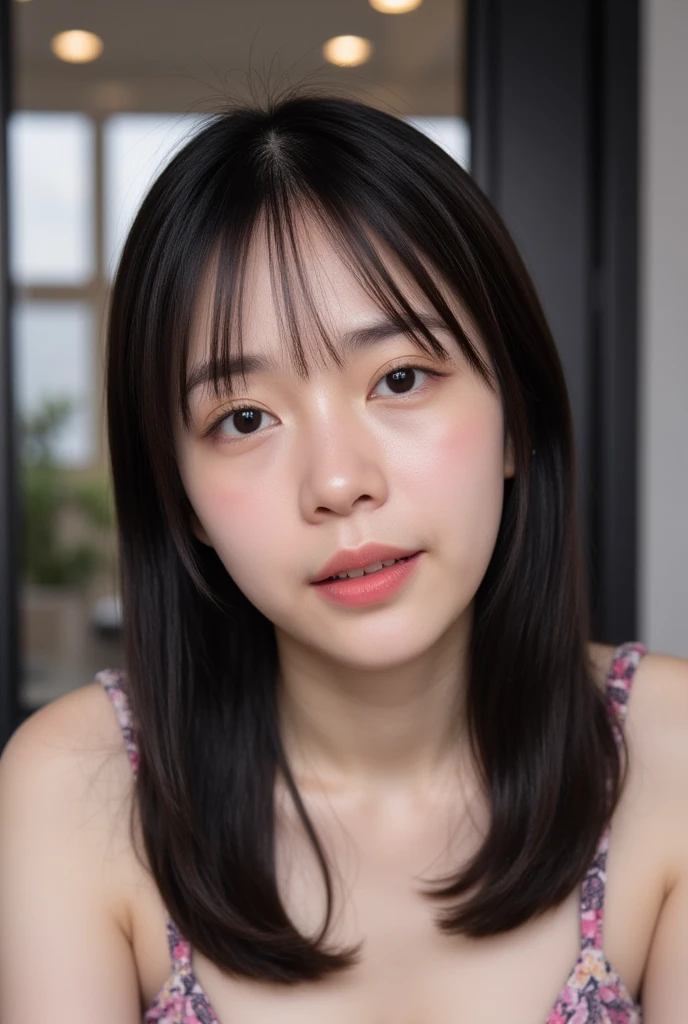 Memory correction:2.55, Everything is modern:1.66, Beautiful Japanese woman photo, (((smile))), 20-year-old, Oil for straight, one-length hair＆Hair balm:1.55, (photo Realistic:1.4), (hyper Realistic:1.4), (Realistic:1.3), (Smoother lighting:1.05), (Improving the quality of cinema lighting:0.9), 32K, 1 person,20-year-oldの, Realistic lighting, Backlight, The light shines on your face, Ray Tracing, (Bright light:1.2), (Improvement of quality:1.4), (Highest quality Realistic textured skin:1.4), fine grain, Detailed face,(smile:0), (Emphasis on face close-up:1.3), (Enhances the beauty of skin texture:1.1),((Extremely precise and accurate anatomy:1.0)), (Enhances the beauty of skin texture:1.1), Clean and glowing skin, mesh, thin:1.2, (Realistic:1.3), Realisticなライティング, (Smoother lighting:1.05), 32K, One Japanese woman, fine grain, Detailed face, (Film Grain:1.1),(Accentuates body lines:1.1), High resolution, Natural look, Kind eyes, Improves hair quality, Delicate light and shadow, Transparent muscles, Graceful pose, Beautiful Eyes, Sharp details, Soft light reflection, Beautiful contours, Delicate skin tone, Fine hair texture,Cute Japanese Women Photos,