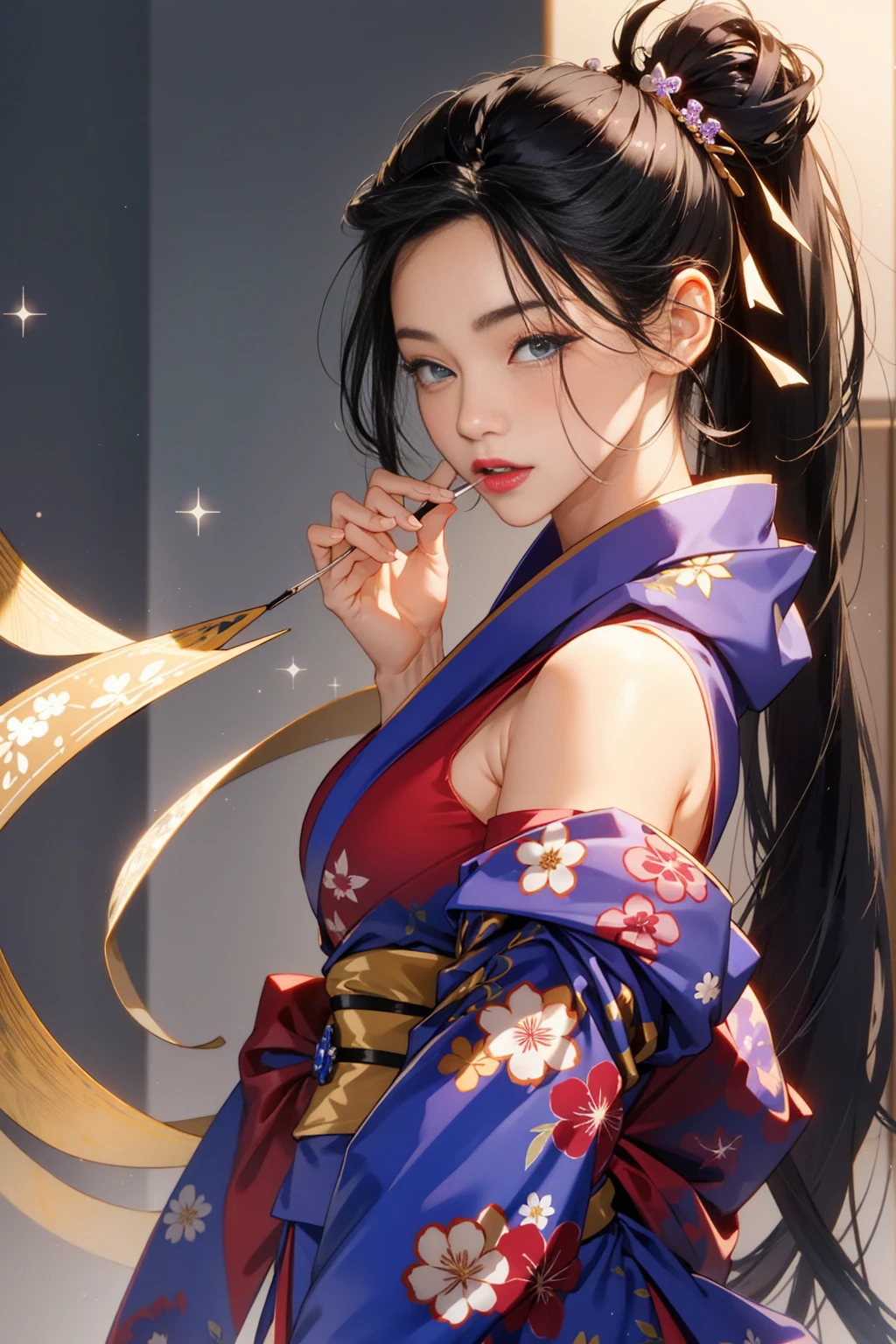 (foto ultra realista, obra-prima de Nezuko Kamado, deusa da beleza, Olhos cor-de-rosa brilhantes), irritado, excited expression, 8k, UHD, ((gostosa com seios ultra gigantes pelados, enormes seios longos saindo de seu quimono)), Erotic, ela nua, (corpo fino e curvo, muscular abdomen, com enormes cabelos pretos e longos e pontas laranja), ((Sexy pink japanese kimono, Thong preso nela , pelos pubianos mostrando)), corpo curvo perfeito, Nezuko ultra-thin micro swimsuit, bunda perky, pernas abertas, Espalhar, (Nezuko, Nezuko-chan, Demon Slayer art style, Kimetsu no yaiba), personagem de anime feminino sexy, (Nezuko, In his demonic form, Seios enormes, seios longos gigantes saindo de suas roupas, seus seios ficam para fora de seu quimono, mostrando seus belos seios pontiagudos), (The length of her ultra-giant breasts goes all the way to her toned belly, she has tattoos of leaves on her sexy and erotic naked body) , micro cueca futurista, Demon Slayer rui fanart, empunhando kunai, Marin Kitagawa Fanart, arte de anime limpa e detalhada, uma mulher berserker muito bonita, por Kamagurka, arte profissional, Detalhe perfeito, (Nezuko kamado in her demonic form showing her giant and furry , based on the demon Slayer Kimetsu no yaiba), Foto profissional tirada de perto, Suculento, succubus, malcriado, calcinha showinicro enfiada mostrando parte do seu grande , ela  (nu), Great light illumination on the body), (((micro calcinha transparente, mostrando um liso gigante enfiado, ))), Camelo