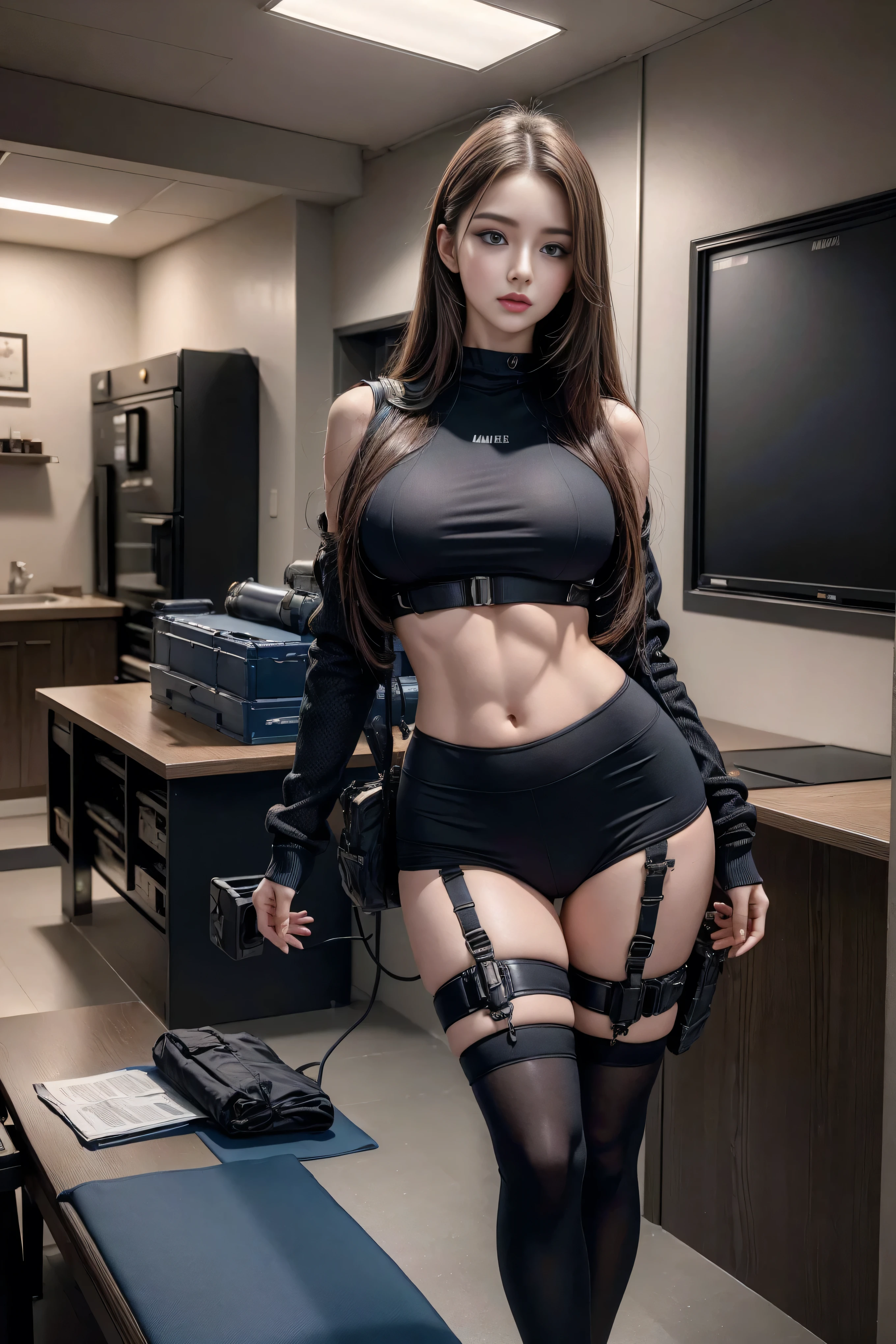 ((calidad superior)), ((obra maestra)), ((realista)), (Los detalles), (fotorrealista:1.5), puppet, marioneta de nadera humanoides tendidos en un piso de concreto, Science-Fiction, HDR, Trazado de rayos, NVIDIA RTX, Los ultra-Highres, Irreal 5, Sub-Surface Scatterring, PBR texturizado, Post-procesamiento, Anisotropic filtering, Profundidad de campos, maximum sharpness and sharpness, Regla de los tercios、8K RAW、(Luminescent Particles:1.4)、(super-detailed CG、Unidad 8k Fondos de pantalla、lighting like a movie、destello de lente、foco nítido. Girl with lingerie, Robotic Parts, Cannons, Armas, pistola, Arte cyberpunk、arquitectura cyberpunk