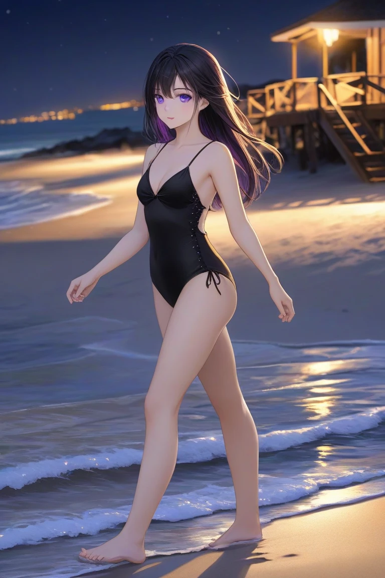 saekobusujima, saeko busujima, long hair, purple hair, (purple eyes:1.1), hair between eyes, large breasts, slim body, standing position
BREAK , bow, bikini serafuku,
BREAK outdoors, city, sun, sky, clouds
BREAK looking at viewer, (cowboy shot:1.5),
BREAK (masterpiece:1.2), best quality, high resolution, unity 8k wallpaper, (illustration:0.8), (beautiful detailed eyes:1.6), extremely detailed face, perfect lighting, extremely detailed CG, (perfect hands, perfect anatomy),
