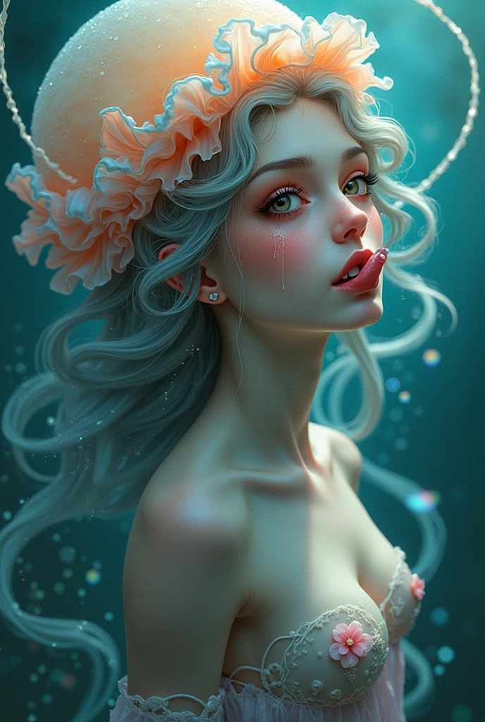 (level difference: 1.8),(Paint colliding and splashing on canvas),(depth of field),Cute creature,elegant, strong between boho and modern. With many colors and no defined . (liquid paint rainbow hair:1.1) made of paint and defies gravity, thick flow, (splashes of paint: 1.3), liquid state, beautiful, masterpiece, detailed background, high quality model, ethereal background, abstract beauty, explosive volume, oil painting, heavy brushstrokes, romantic lighting, sub-surface Scattering, lens 135mm, f1.8, brightness, 8k, high resolution, dreamy, ray tracing,  hdr, divine rays,