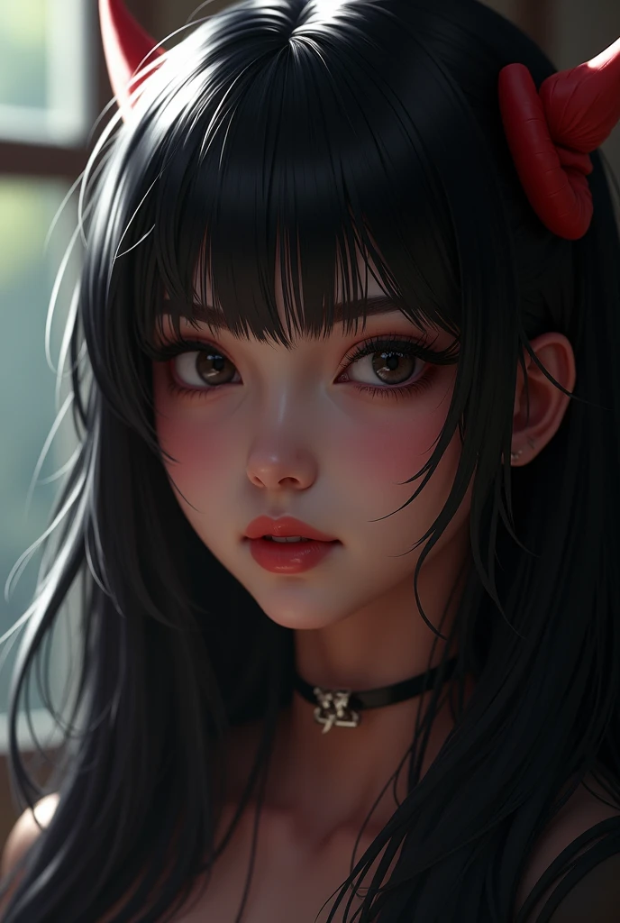1 girl, beautiful face, ((white eyes)), sexy pose, red moon in the background, stars, space, (lightroom: 1.13), soft light, (natural skin texture: 1.2), (hyperrealism: 1.2), sharp focus, focus