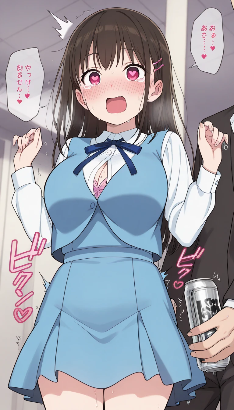(NSFW:1.5)、highest quality、ultra high resolution、picture perfect face、beautiful expression、beautiful face、beautiful eyes、young woman、Subway train interior background、in a crowded train、(Lots of men on the train、Male molestation on the train)、(((( Old man standing behind woman、Old man licks a woman'chest、touch from the front、Woman Cries:1.2、3 males、1 female、clothes are torn:1.2))))、、( to the body、Large scale )、look of fear、blushing face、Various hands touch a woman、Many hands touch a woman、The viewer extends his right hand、The man has a vulgar expression、Inserting a penis into the anus、Man hugging、dislike、(tears:1.2)、男はchestを強く掴む、(sex with men)、beautiful nipples、sailor suit、、Man licks his tongue、side view