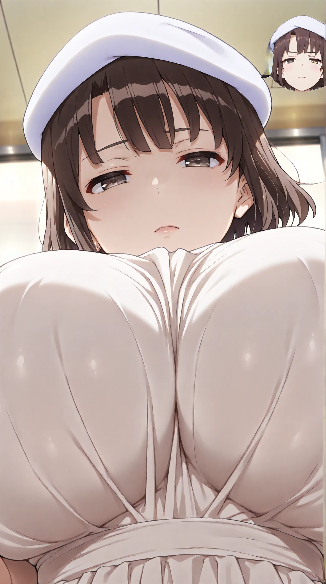 Mononobe no Futo, One Girl, Long sleeve, Sleeves edged with ribbon, Gray Hair, blue eyes,
Underbust, Big Ass,Thighs,plump,Underarm,Underbust,vapor,No underwear,vagina,Female organ,semen,smile,Asshole,Cunnilingus,,Sweat,大きなFemale organ,Zoom in,Pussy Line,Pussy LineをZoom in,Sex,labia majora,Vulgar pose,Pussy Juice,Small breasts,spats,