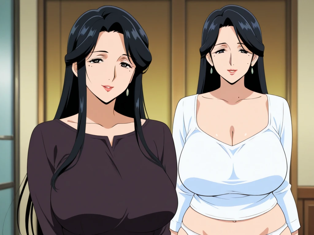 Nikolov, Slicked back hair, Large Breasts, mature、Pregnant women