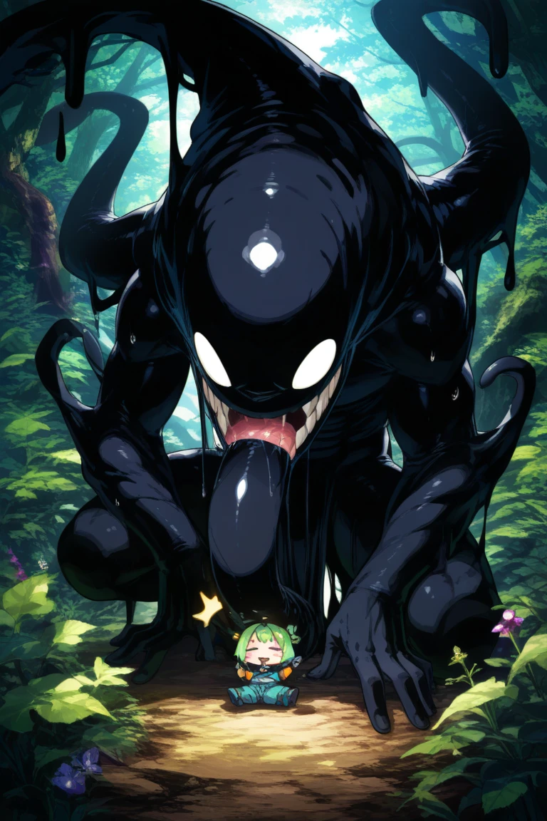 Hünkel,bandage,Silver Hair,Hulk-like body,(((18-year-old boy,Huge penis))),((Being pinned down by black tentacles)),Open your arms wide and clench your fists,Open your mouth wide,Wide, unfocused eyes,Many protruding veins,((Countless black tentacles attack from behind)),((Shoots black tentacles from its chest:1.5)),Full body images,Painful expression,Black undershirt,Huge erect penis,A lot of sweat, tears, drool and semen,In the middle of the Colosseum,Gives off an evil aura,Standing karate stance,Toned Muscles,rape,Devil's Body