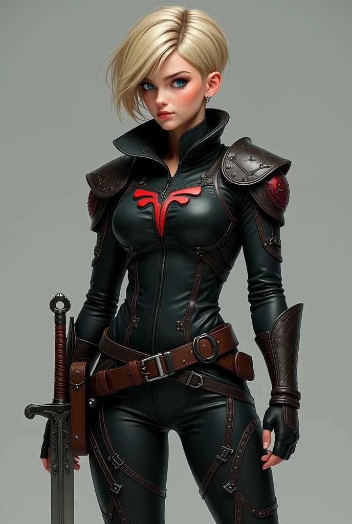 The concept character sheet of a strong, attractive, and hot woman full body, detailed wearing Harley Quinn cosplay, Viking warrior style, combat position, viking age. Her face is oval, forehead is smooth and visibly rounded at the temples. jawline is softly defined, giving her a gentle and feminine appearance, full body, Full of details, frontal body view, back body view, Highly detailed, Depth, Many parts, ((Masterpiece, Highest quality)), 8k, Detailed face, scars, serious expression. Infographic drawing. Multiple sexy poses. tattoos,3d, choker,