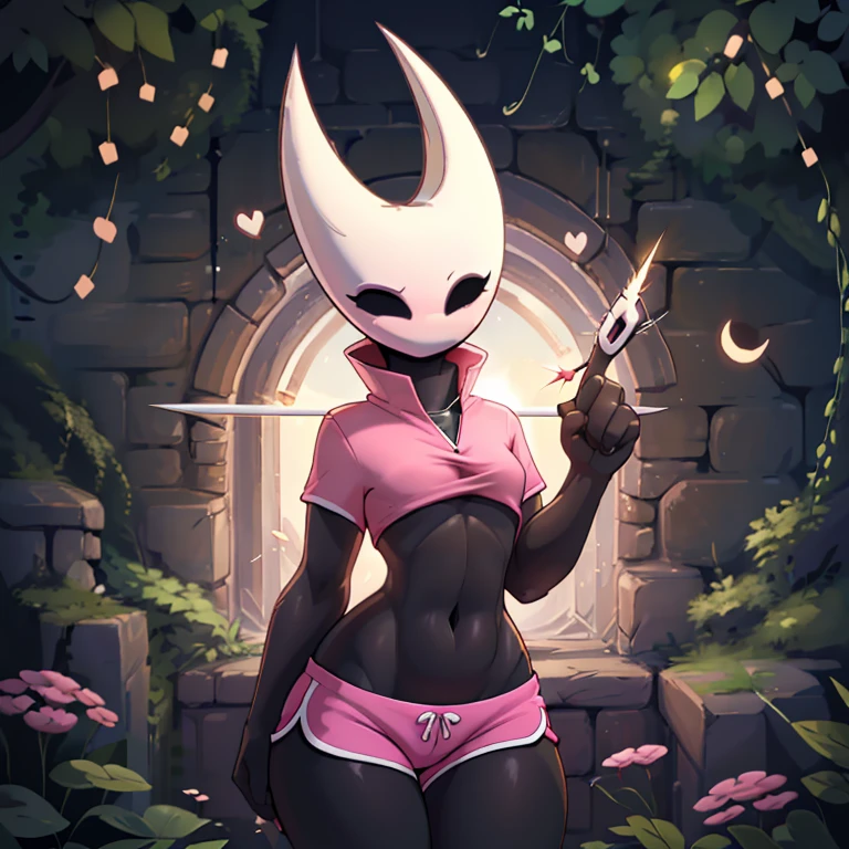 hornet, cute, chibi, no feet, furry girl, slim,anthro, needle weapon, thread, solo, red panties, bare feet, tall, lying with her legs apart, full body,red bra, (best quality), (detailed dark cave background:1.2), looking at viewer,  flat colors,  moderate breasts, breasts, no nipples, no vagina, sexy body, abs,front view, (blushes 1.5)