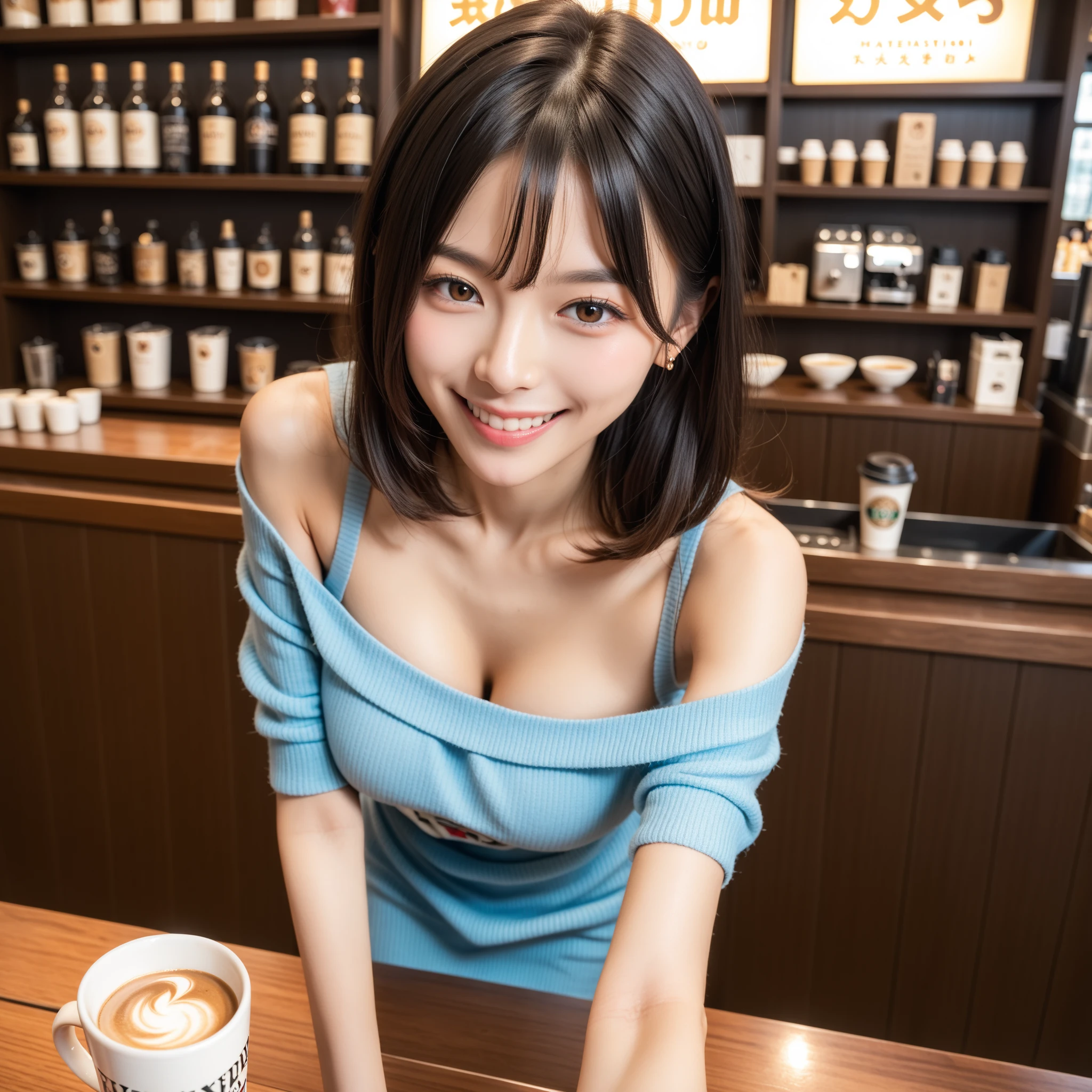 (((((((((Emphasize cleavage)))))))))
(((((((((A woman wearing a pink and blue high-leg leotard)))))))))
((((((White skin))))))
((((((Heavy makeup))))))
(((((((((Full body photo)))))))))
(((((((お洒落でcuteInside the Starbucks store)))))))
8k、RAW Photos、Highest quality、Super detailed、Super Resolution、Ultra HD、8k wallpaper、Amazing details
(((((((((((Inside the Starbucks store)))))))))))、
((((((Sit down and eat cake、Drink Starbucks coffee、smile))))))、((Heart Necklace)) Modern and sleek design:Interior design using natural materials、Many of the designs are warm and made using wood and metal.。 Large windows:自然光をたっぷり取り入れるためのLarge windowsがあり、Providing a bright and open space。 Green Interior:Potted plants are effectively placed、It creates a relaxing atmosphere。 artwork:Works by local artists、Starbucks-related art on display。 Cozy seating:Cushioned chairs and sofas、Bar sheet etc.、A variety of seating options available。 Open kitchen area:Being able to see how drinks and food are made、We provide peace of mind and transparency。 Unique lighting:Antique lamps and chandelierodern lighting fixtures are used。 Comfortable background music:Relaxing music is playing、A comfortable space is provided。 Wide々Table space:一人でもグループでも使いやすいWide々There is a table with。 Community Table:There is a large table where you can socialize with other customers.。 Seasonal decorations:The decorations are themed according to the season.。 Design with a local feel:The design incorporates the local culture and characteristics.。 Fragrance production:コーヒーの香りが店内にWideがり、A space that satisfies the five senses has been created.。 Conversation with a barista:フレンドリーなConversation with a baristaが楽しめるカウンターエリアがあります。 8k、RAW Photos、Highest quality、masterpiece:1.2、Super detailed、Super Resolution、Ultra HD、8k wallpaper、Amazing details、Photorealistic:1.4、Having fun by the water、Full Body Shot、Full body photo、High-resolution RAW color photos、Professional photos、A scene full of emotion、Very detailed and beautiful、Ultra HD、8k wallpaper、Amazing details、Huge file sizes、Highly detailed beautiful girls、Highly detailed face Highly detailed eyes、Extremely realistic skin、 Highly detailed fingers, Highly detailed nose, Highly detailed mouth, Perfect Anatomy, Highly detailed background, Highly detailed clothing, Teen, cute女の子, Famous Japanese Idols, cute, Realistic body, Slender, White skin, Glowing Skin, Slim body, Realistic Face, Delicate eyes, double eyelid,