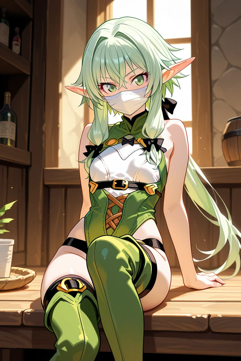 Best Quality, masterpiece, ((Solo, 1girl)), high elf archer, fine detailed shiny eyes, small chest, high resolution, best lighting, extremely detailed illustrations, blush, embarrassed, smile, open mouth, crotch seam, cameltoe, day, dripping wet, no panty, very NSFW, female masturbation, cum everywhere, view from behind, butt visible, no top, extremely hot, on knees, female orgasm, massive load, , legs spread, cum dripping out of mouth,
