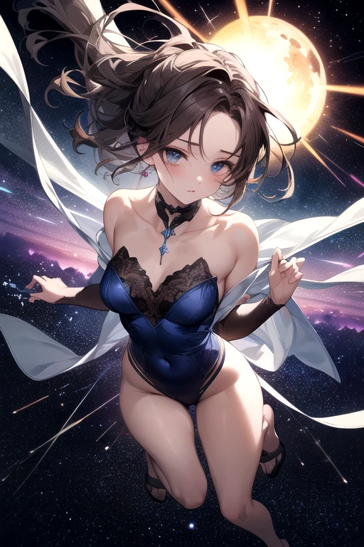 absurd, RAW photos, Extremely refined, masterpiece, best quality, Ultra-high resolution, 32K, Surrealism, Extremely detailed, Perfect anatomical structure, Super delicate skin, Perfect body, Super Beauty, Perfect style, Perfect balance, Beautiful Lights, Perfect Lightning, Realistic shadows, 20 years old, Very slim figure, Willow Waist, Small head, The face is so small, Exquisite facial features, Handsome and delicate woman, Very detailed eyes and face, True facial proportions, Real beautiful face, Realistic and beautiful eyes, Tear mole, earrings, Very large round breasts, leg, Medium Length Hair, Asymmetrical hair, full-body shot, indoor, Women's shirts, Exposed collarbone, diaphragm, shorts, straw hat,修长性感的双leg, Put your hands behind your head((Clear nipples))、Rocket , (Large Breasts),(because I'Thin) , short and small . Smooth skin . Plain white T-shirt . shorts . Dynamic poses . Dynamic Angle . No background , White background , Looking at the audience