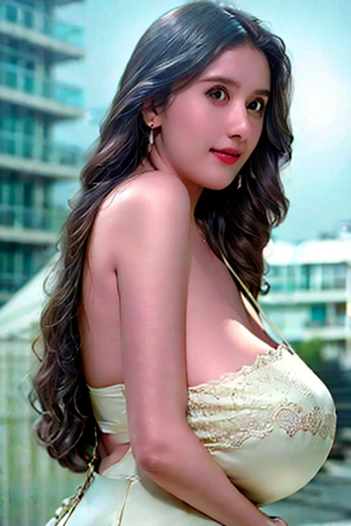 best quality, masterpiece, high_res, indian girl, Beautiful face, (photo realistic:1.3), rim lighting, (high detailed skin:1.2), 8k uhd, dslr, high quality, high resolution, 4k, 8k, Bokeh, medium breasts, absurdres, ponytail contorted, best ratio four finger and one thumb, (realistic:1.2), arms up, drenched shirt, drenched chest, drenched body, soaked shirt, no bra, gym uniform, backlighting, highly detailed, wearing a thin shirt dreamy wet breast sweat, sea shore morning time