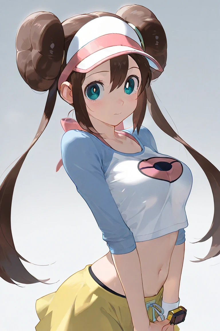 handjob, ((NSFW)), (perfect nipples), turn your butt towards the camera, (masterpiece:1.3), (confused:1.3), (highest quality:1.3), (Super detailed:1.3),(best shadow:0.7), (treated hair), perfect anatomy, 1 girl, alone, rosa(Pokemon), double good, visor cap, bun hair, length_twin tails, brown hair, blue eyes, hair between eyes, small breasts, Beautiful smile, pink nipples, beltbra, strapless,