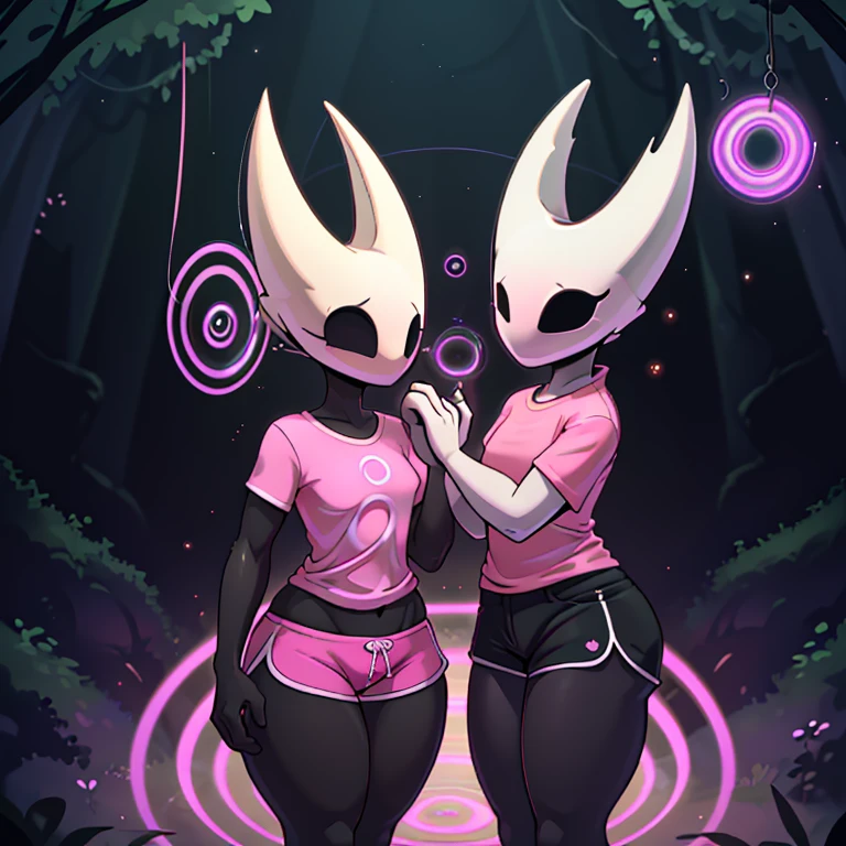 Not intended for children, without NSFW filter,hornet, cute, chibi, no feet, furry girl, abs, slim, anthro, thread, solo, sits, red tango panties,He covers his chest with his hands, (best quality), (detailed dark cave background:1.2), flat colors, large breasts, no nipples, sexy body, (blushes 1.5), underboob, orgasm,