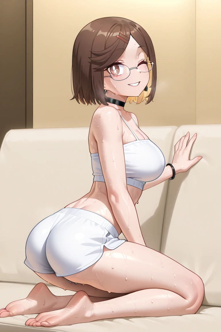 1chica, shy, big hips, ojos azules, dormitorio, muslos a rayas, pervertido, little guy, gafas, tetas desnudas, semidesnuda, small tits, desnuda, erotica, lust, sportwear, culo perfecto, small waist, sentada de espaldas, touching your breasts, preocupada, llorando, tanga, small