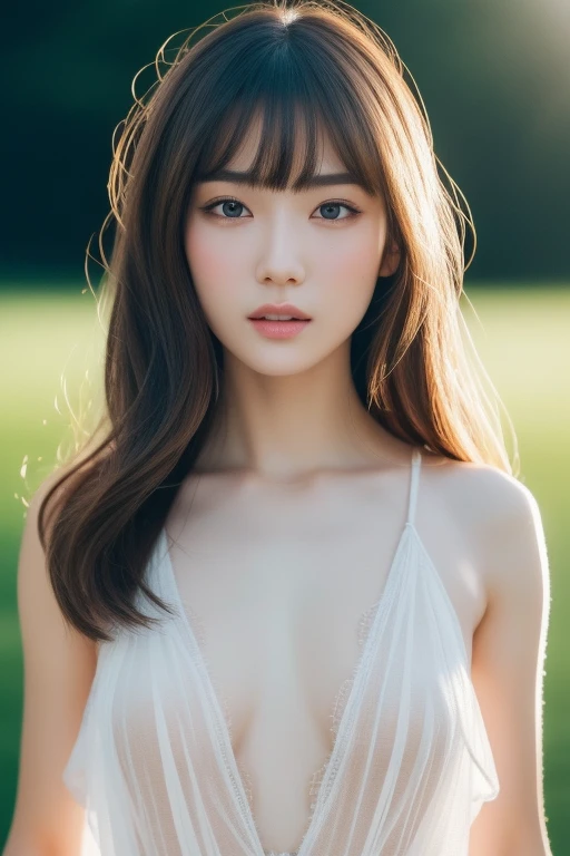 digital portrait、realistic depiction of the human body、RAW photo、one girl、gentle gray eyes、plump lips、An ennui look、huge bouncing busts、shortcut、(((Elegant black lace-like line dress、Dense and artistic lace black line dress、beautiful dress、super luxury dress)))、highest quality、super resolution、master piece:1.5、medium depth of field、50mmlens、cinematic lighting、Backlight、professional photographer、deep jungle, Explorer, Beast,