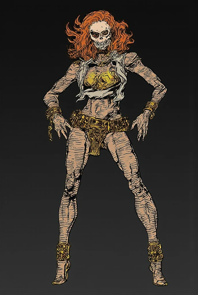 (Masterpiece, best quality, intricate details, 1sologirl) iron collar, arms behind back, iron cuffs, shackles, bound ((standing by wooden pole:1.2)) ((female Funger)) ((Naranja_eyes, Naranja long hair)) show entire body frontal position, feet in view, realistic, gorgeous barefoot no shoes, looking to viewer straight symmetrical, solo girl looking to the camera, cow bell choker leather collar choker neck bell, metal sandals, black and white bikini (cow pattern) black thigh highs