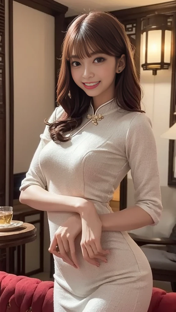 detailed body, attractive body, perfect human body, realistic face,
(ultimate quality, masterpiece, highres:1.0), realistic:1.6, photorealistic,
[8k UHD photos, UHD high quality photos, Super detailed and super clear images],
Close-up of 2 Vietnamese girl with a beautiful face and balanced body, leggy, round face, big round eyes, Charming smile, Red lips, long curly eyelashes, big dimples, pointed chin, plump face, Her face resembles Tuyet Linh, Tall and plump figure, pantyhose hemline pantyhose, wear necklaces and earrings, wearring Apple watch,
wearing a bright and white shiny satin silk ao dai, Two girls standing and kissing in hotel, pose sexy,
Satin silk ao dai,